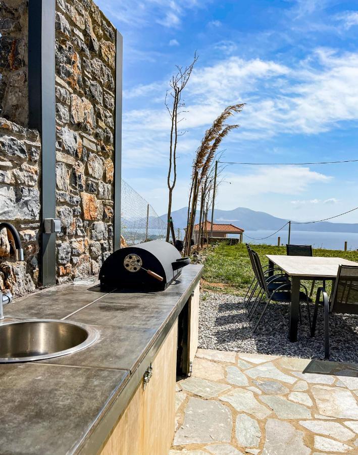 Modern Stone Villas With Swimming Pool Alivéri Kültér fotó
