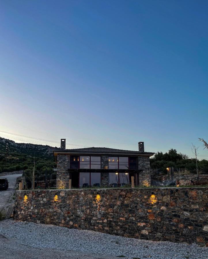 Modern Stone Villas With Swimming Pool Alivéri Kültér fotó