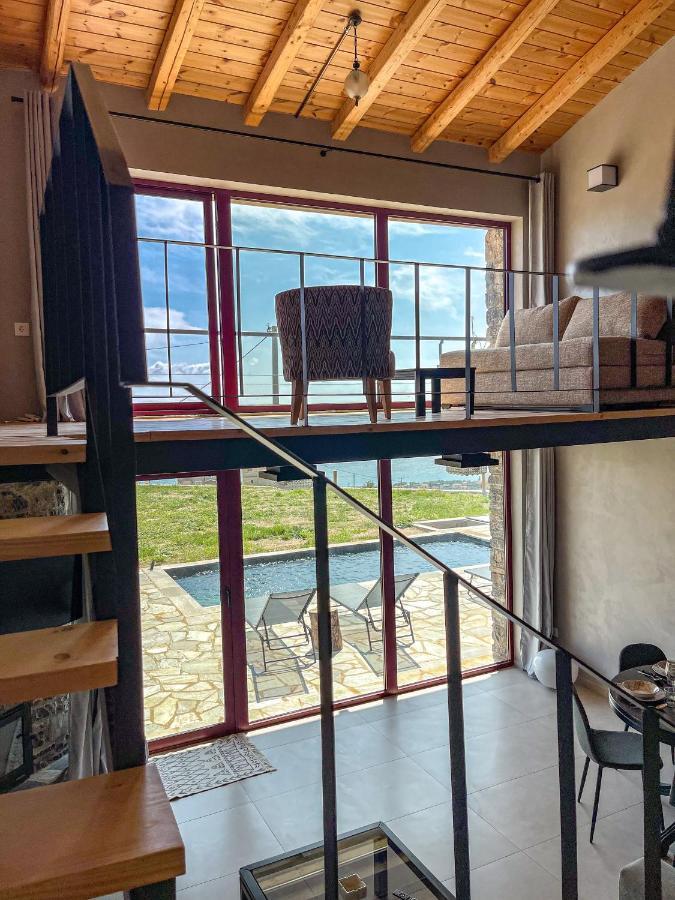 Modern Stone Villas With Swimming Pool Alivéri Kültér fotó